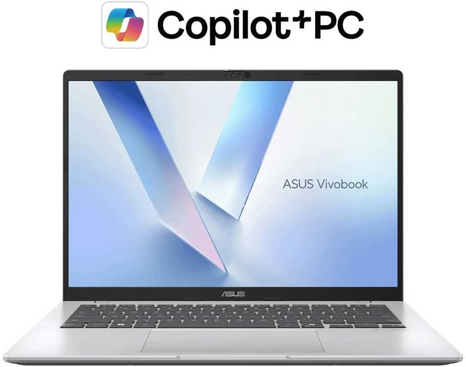 Nešiojamas kompiuteris ASUS Vivobook 14-M1407GA-LY012W Ryzen AI 7-445 14.0" WUXGA IPS lygio 60Hz 300nits AG 16GB DDR5 SSD512 Cam1080 42WHrs Win11 Vėsus Sidabrinis