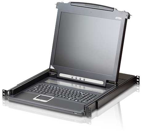 ATEN CL1000N-ATA-AG ATEN CL1000N KVM Console LCD 19 + klaviatūra + jutiklinė dalis 19 1U