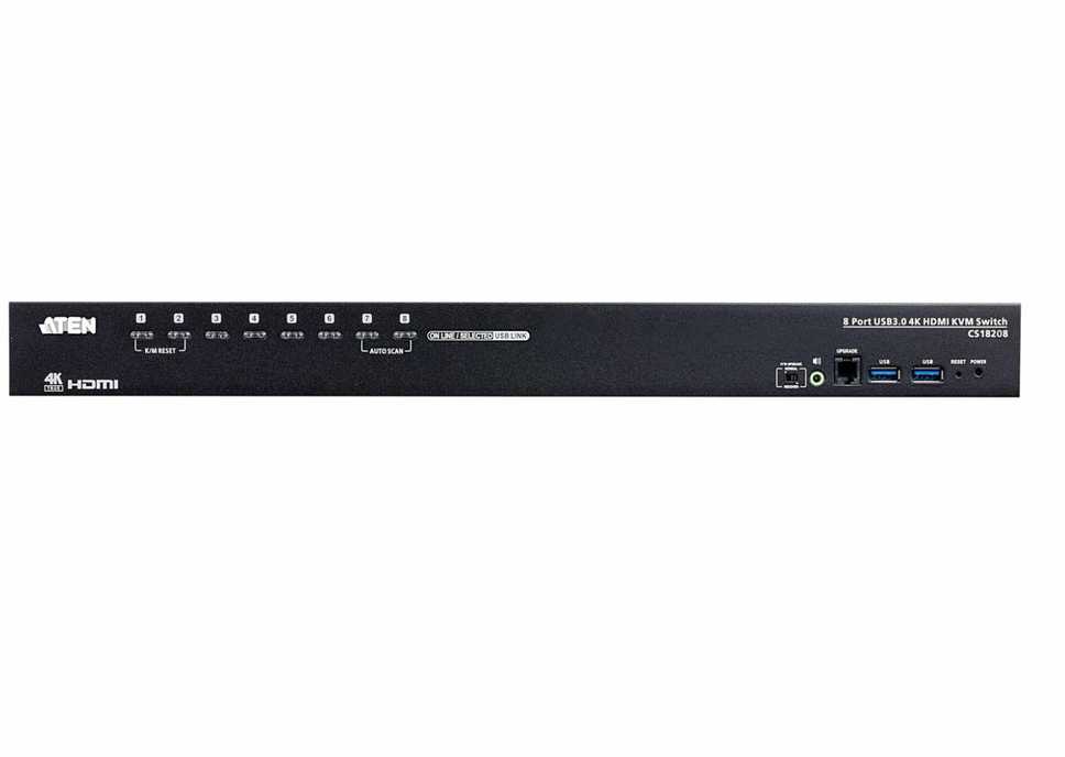 Aten | 8 prievadų USB 3.0 4K HDMI KVM jungiklis | CS18208