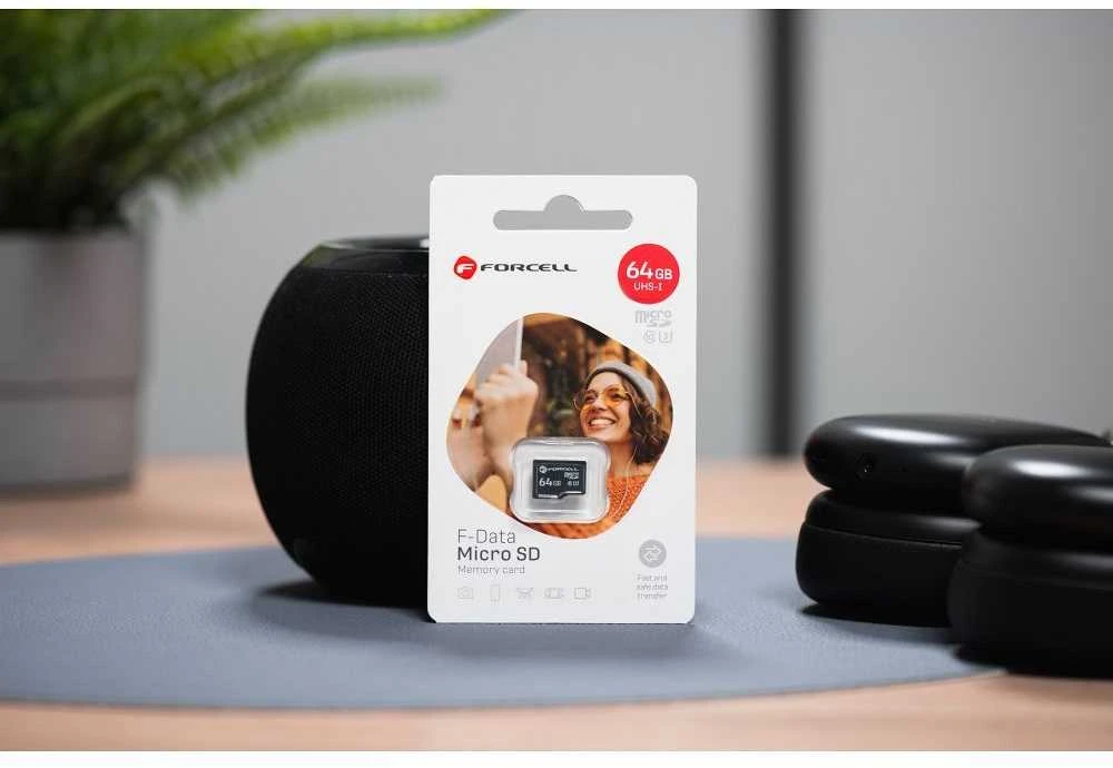 FORCELL F-DATA atminties kortelė 64GB UHS-I U3 10 klasė