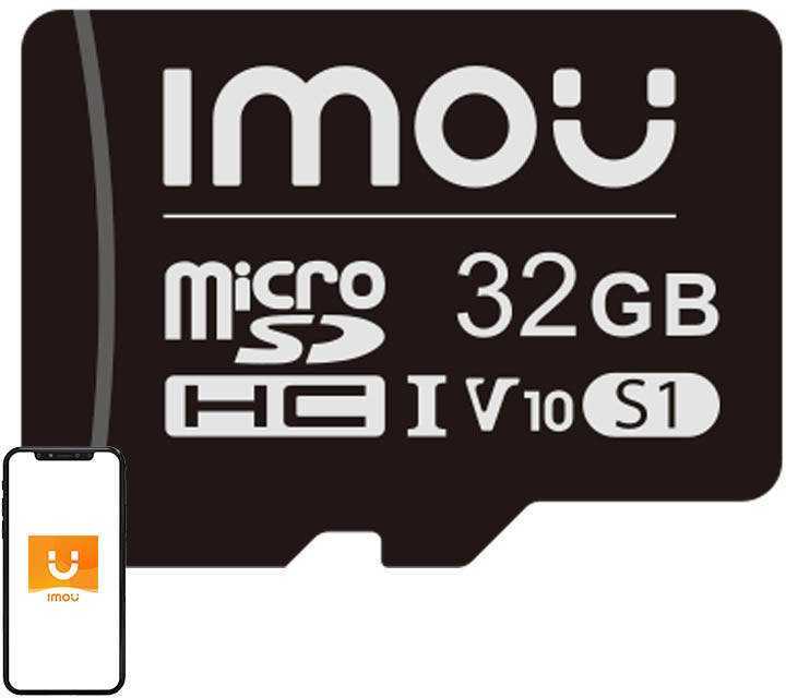 Atminties kortelė IMOU Micro SD 32GB (UHS-I, SDHC, 10/U1/V10, 90/20)