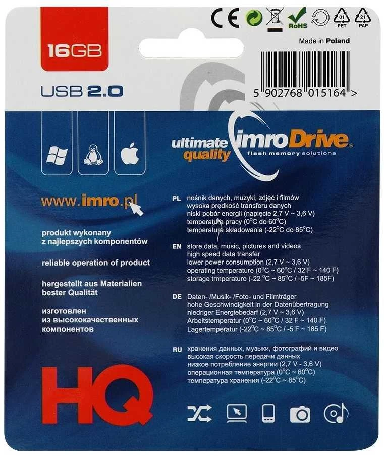 IMRO pendrive Juodas 16GB USB2.0