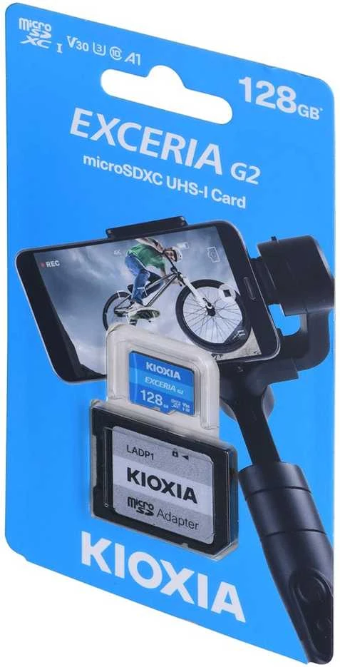 Atminties kortelė Kioxia Exceria Gen2 Micro SDXC 128GB UHS-I U3 V30