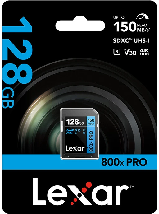 Lexar | Atminties kortelė | Professional 800x PRO | 128 GB | SDXC | Flash atminties klasė UHS-I