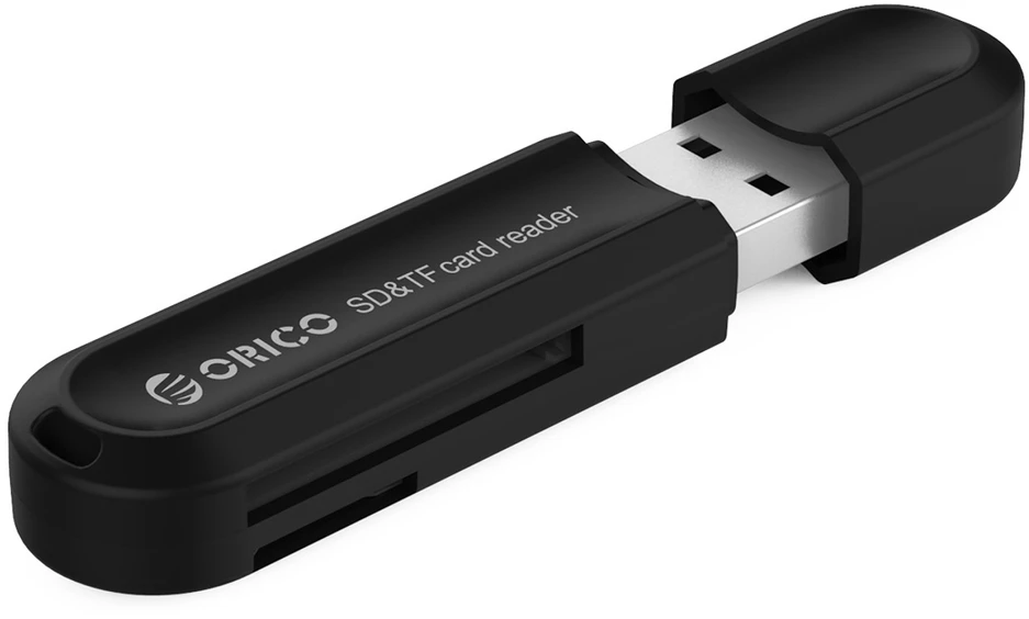 Orico CRS21 USB 3.0 SD ir Micro SD atminties kortelių skaitytuvas - juodas