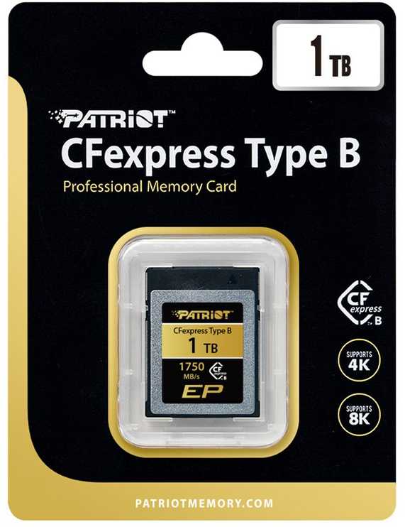Atminties kortelė Patriot Memory EP CFexpress Type B 1TB 1750MB/s (PEF1TBEPAB)