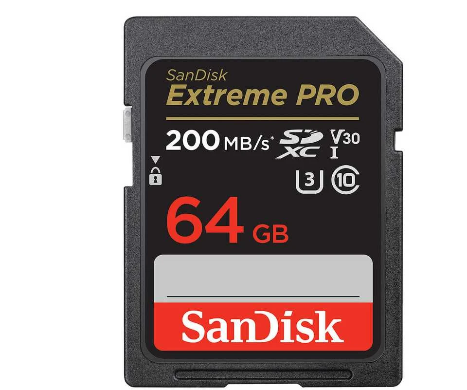 Atminties kortelė Sandisk memory card SDXC 64GB Extreme Pro