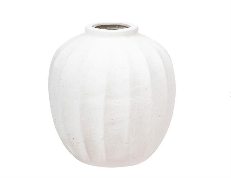 ATMOSPHERA Vaza Amia, H 28 cm, balta