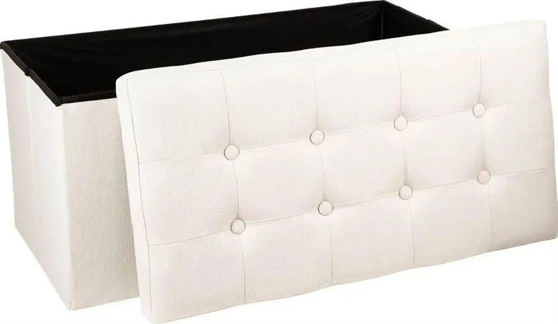 Atmosphera ottoman. sand color. 76 cm x 38 cm x 38 cm