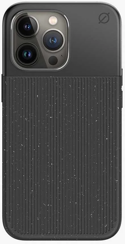 Dėklas ATOM STUDIOS CASE SPLIT WOOD FIBRE MAGSAFE IPHONE 13 PRO Juodas