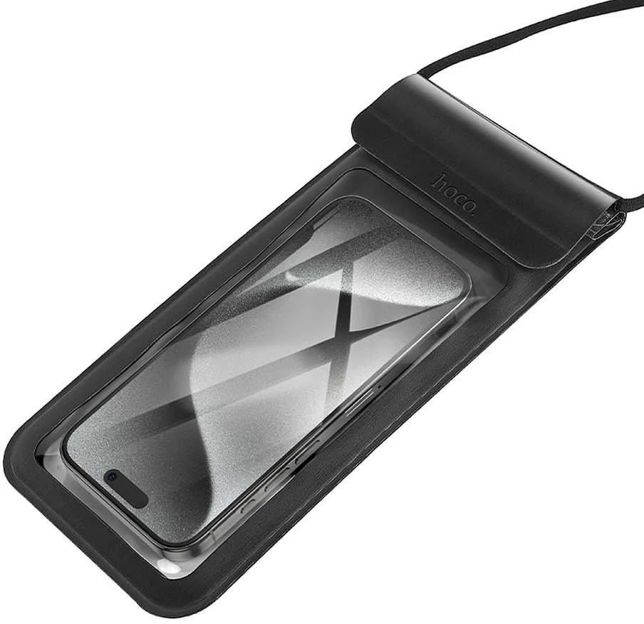 Dėklas Atsparus vandeniui case for mobile phone Hoco IP68 240 x 120 x 15 mm HX53 juodas