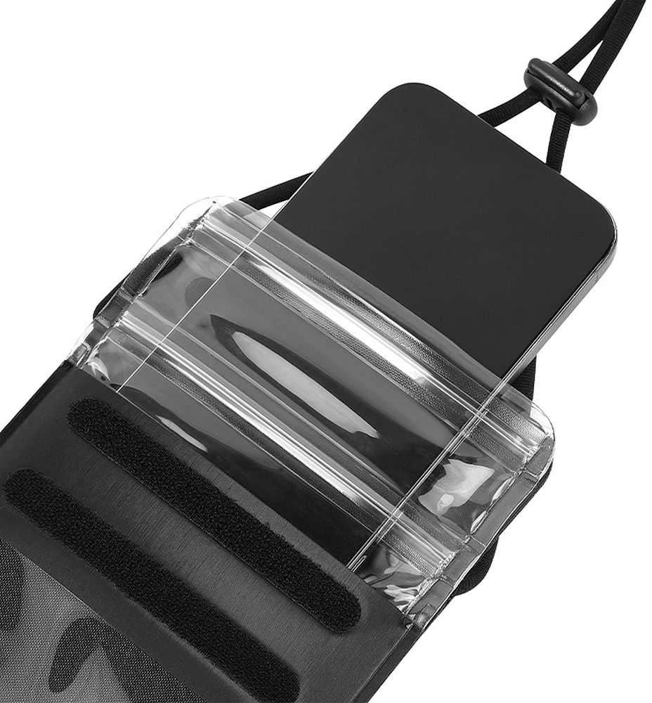 Dėklas Atsparus vandeniui case for mobile phone Hoco IP68 240 x 120 x 15 mm HX53 juodas