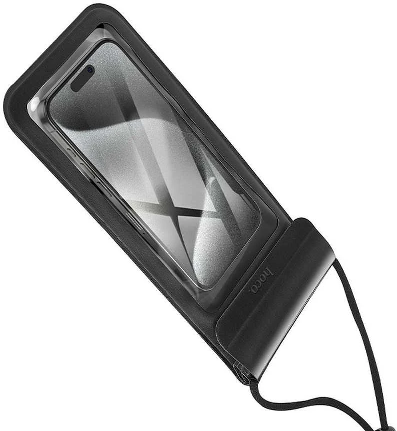 Dėklas Atsparus vandeniui case for mobile phone Hoco IP68 240 x 120 x 15 mm HX53 juodas