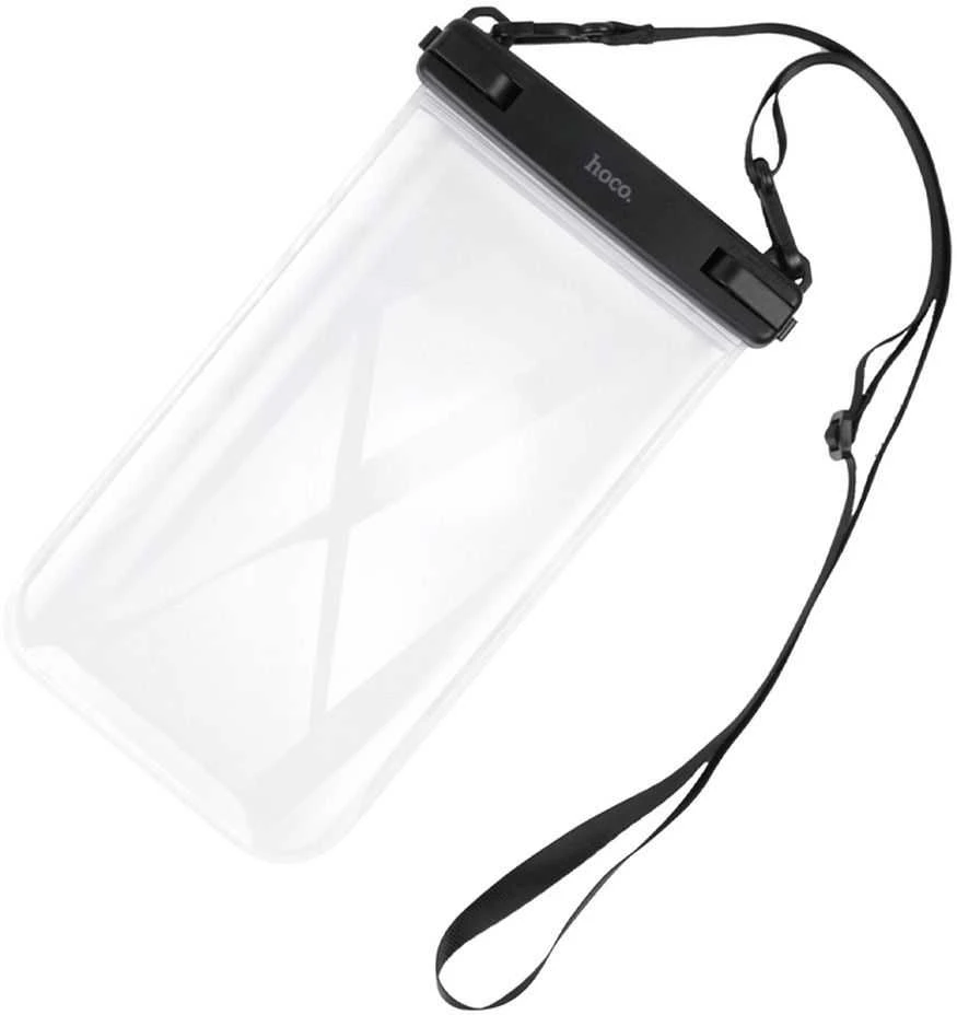 Dėklas Atsparus vandeniui case for mobile phone Hoco IP68 222 x 125 x 21 mm HX52 transparent