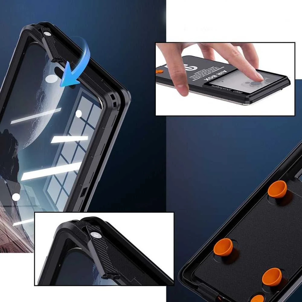 Dėklas Oem Case for Airbox MAX 6.9 Shellbox waterproof juodas