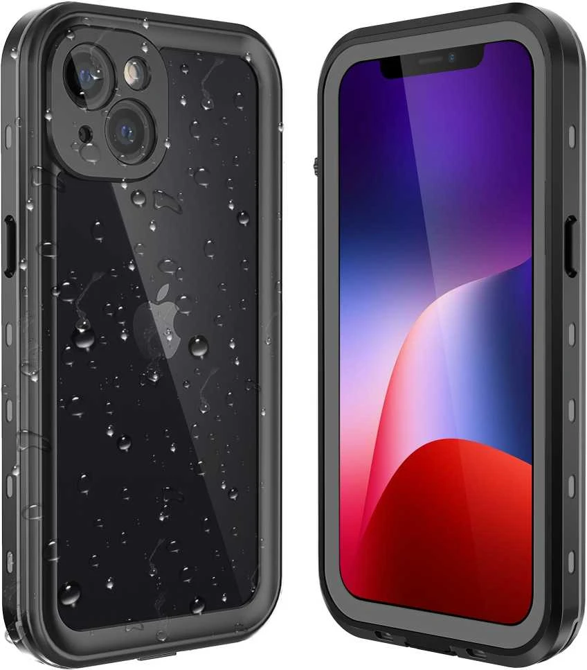 Dėklas Oem Case for iPhone 13 Shellbox DOT waterproof juodas