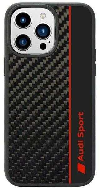 Dėklas Apple iPhone 14 Pro Max Audi Carbon Fiber Stripe (AUS-TPUPCIP14PM-R8/D1-BK) juodos spalvos