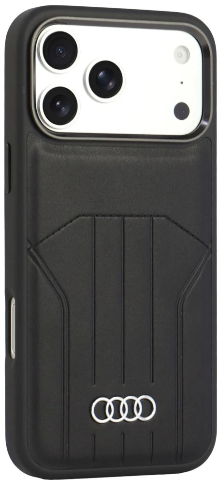 Audi Synthetic Odinis dėklas MagSafe for iPhone 18 Pro Max / 17 Pro Max - Juodas