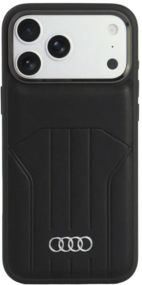 Audi Synthetic Odinis dėklas MagSafe for iPhone 18 Pro Max / 17 Pro Max - Juodas