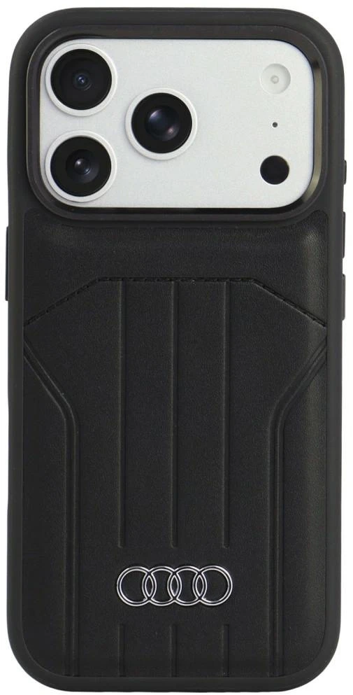 Audi Synthetic Odinis dėklas MagSafe for iPhone 18 Pro / 17 Pro - Juodas