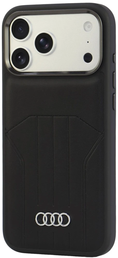Audi Synthetic Odinis dėklas MagSafe for iPhone 18 Pro Max / 17 Pro Max - Juodas