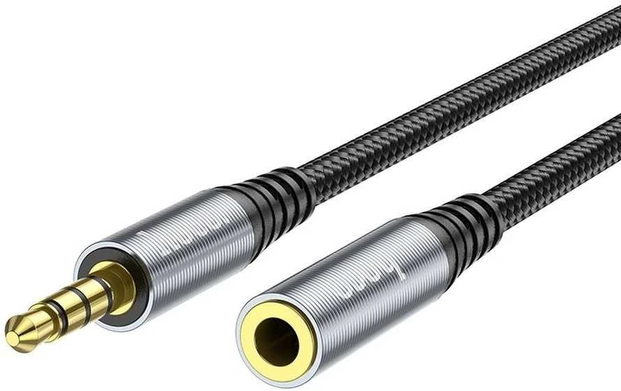 Audio prailgintuvas Hoco UPA20 3,5mm į 3,5mm (p-m) juodas