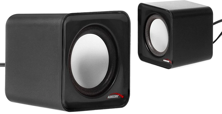 Kompiuterio kolonėlės Garsiakalbiai - Audiocore AC870 B 2 Krypčių 3 W, Juoda/Pilka