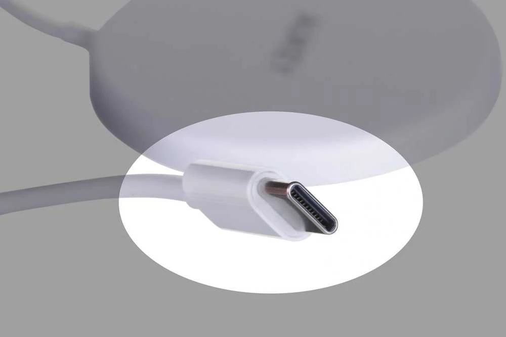 Aukey Belaidis Įkroviklis - Aueky Aircore Magnetic LC-A1 QI USB-C 15W Baltas