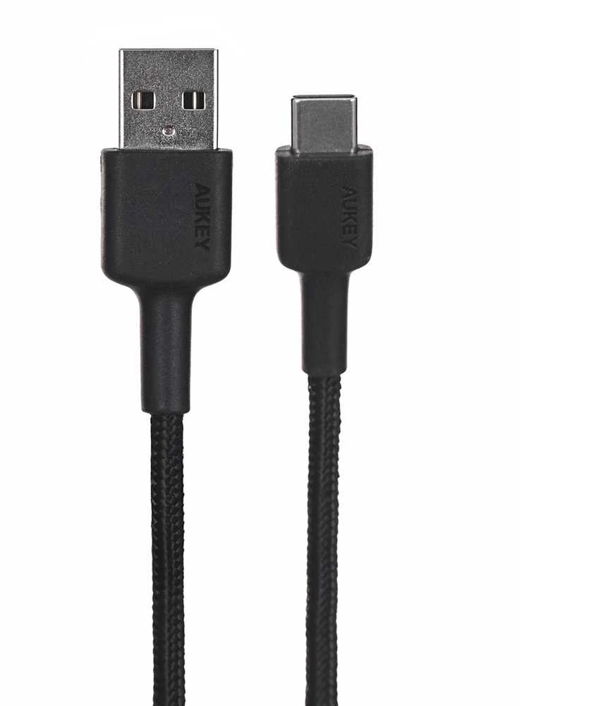 USB Kabelis - AUKEY CB-CD30 0.9m USB A į USB C Greito Įkrovimo Juodas