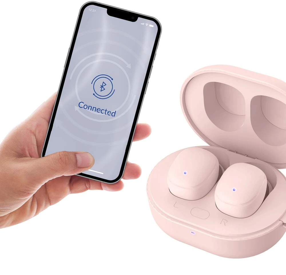 Ausinės 3Mk Protection 3mk FlowBuds 6.0 Baby Rožinė