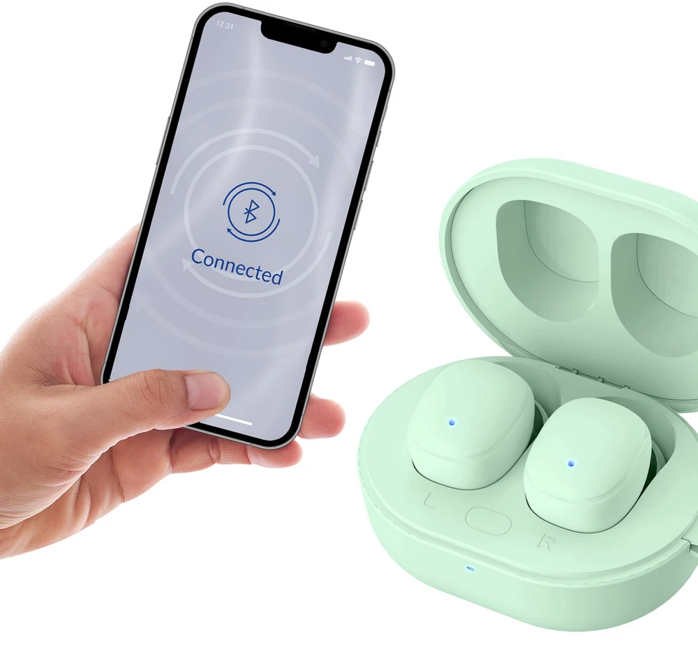 Ausinės 3Mk Protection 3mk FlowBuds 6.0 Mint Žalias