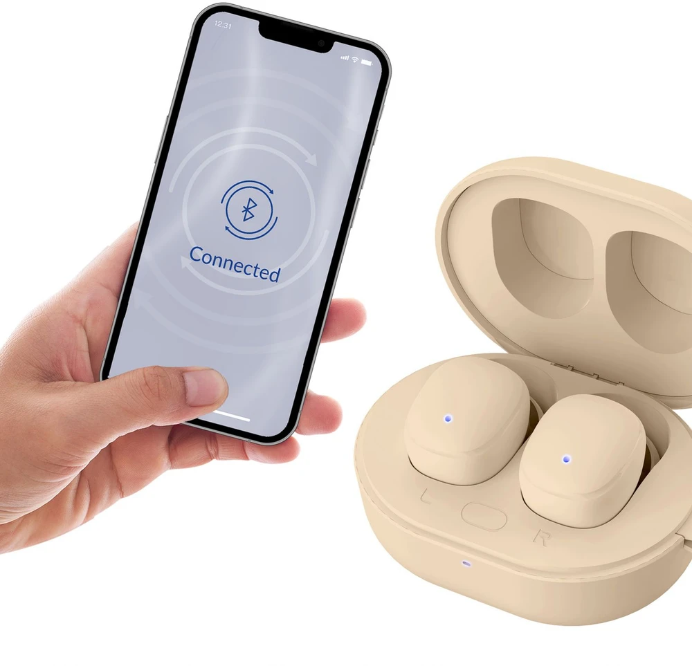 Ausinės 3Mk Protection 3mk FlowBuds 6.0 Sand