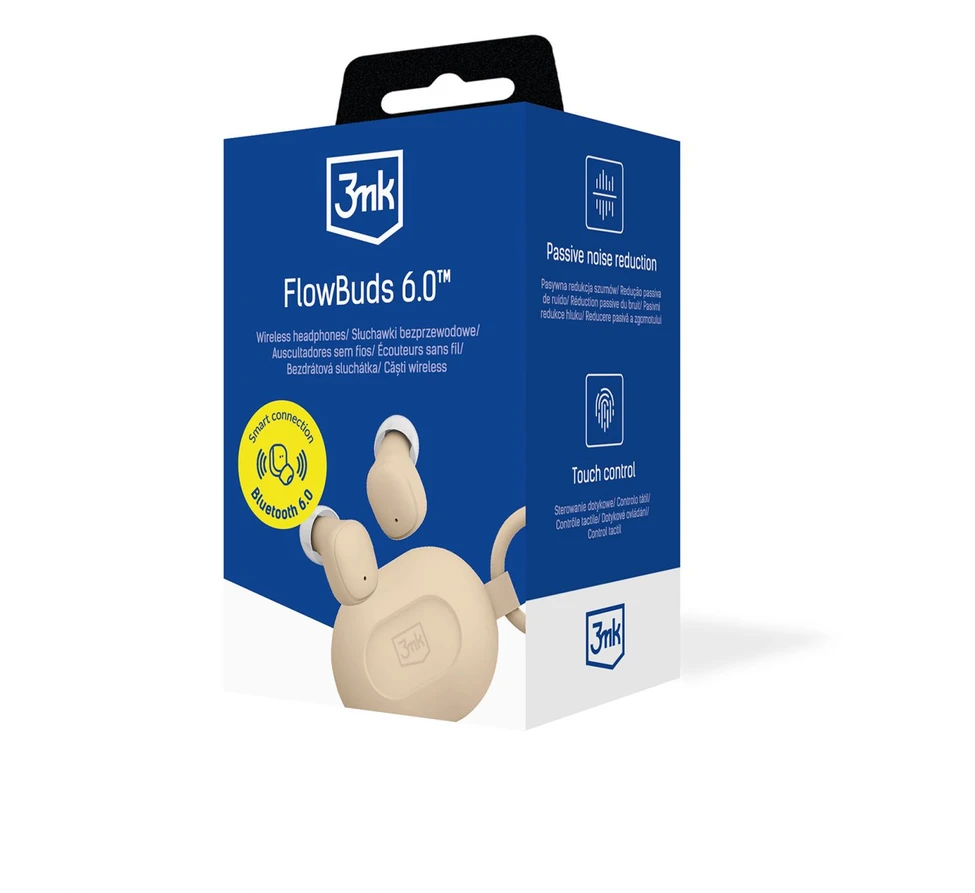 Ausinės 3Mk Protection 3mk FlowBuds 6.0 Sand