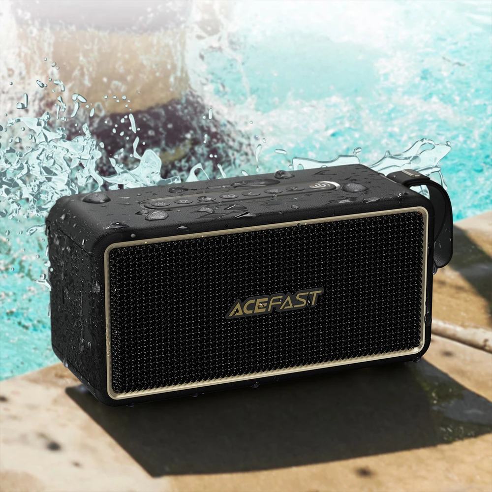Bluetooth nešiojamas garsiakalbis Acefast K3 Ultra juodas