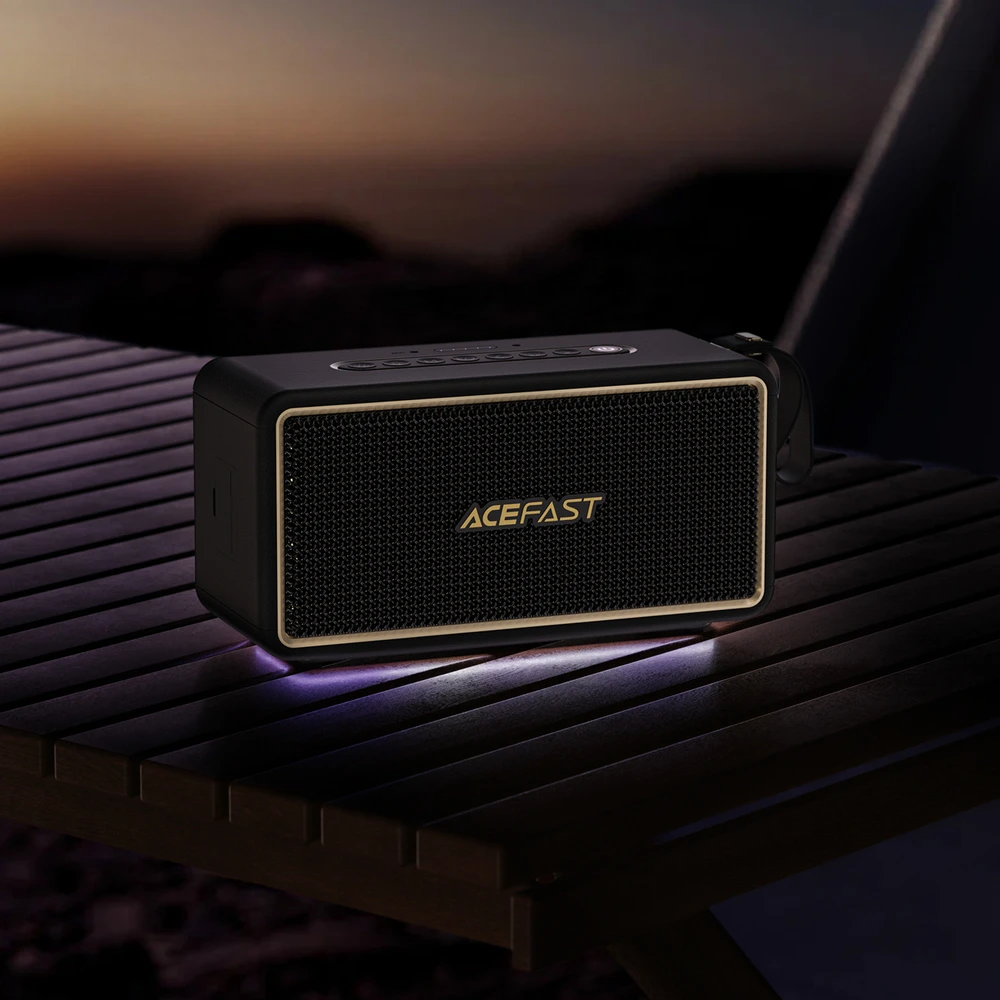 Bluetooth nešiojamas garsiakalbis Acefast K3 Ultra juodas