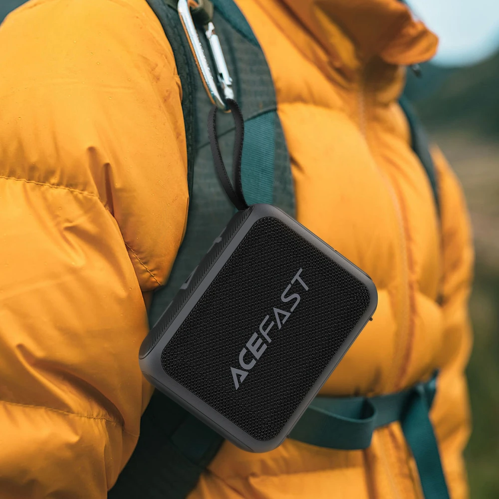 Ausinės Acefast „Fadad K4 Go Bluetooth 5.4“ belaidis garsiakalbis – juodas