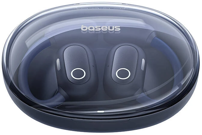 Baseus Belaidės Bluetooth 5.3 ausinės Eli Sport 1 su įkrovimo dėklu, juodos