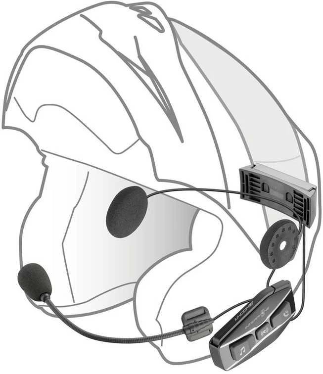 Interphone U-COM 16 montavimo schema