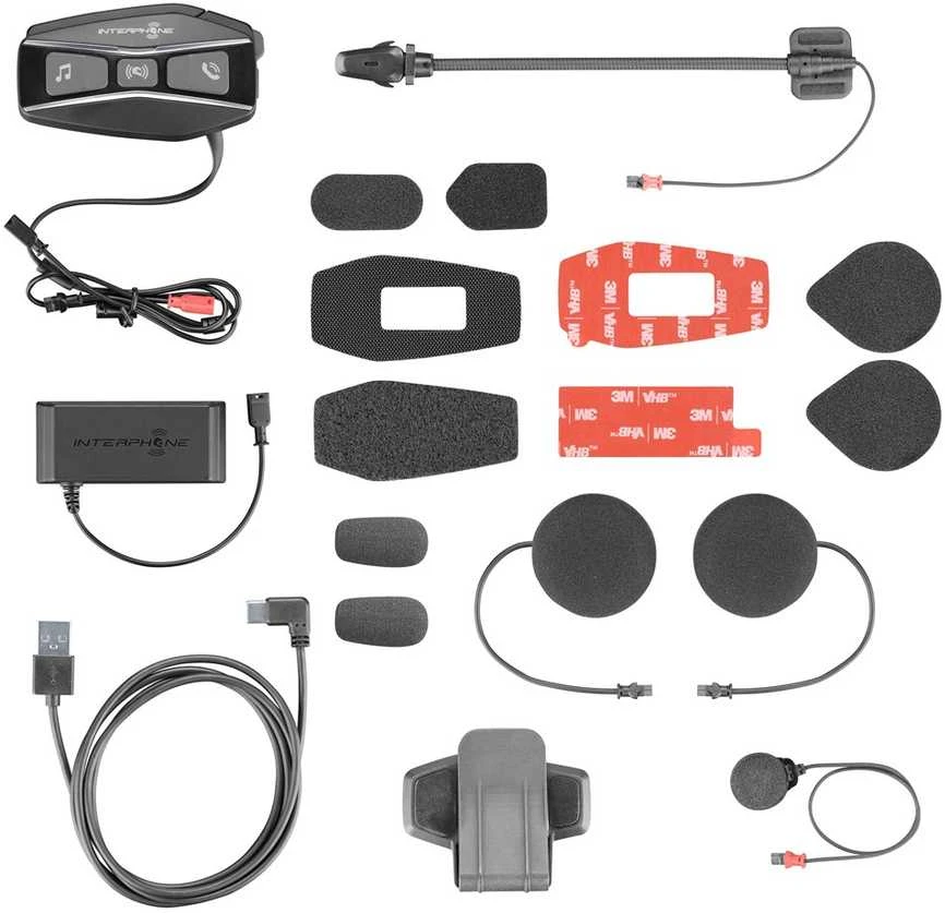 Interphone U-COM 16 Motorbike intercom 1600 m Juodas