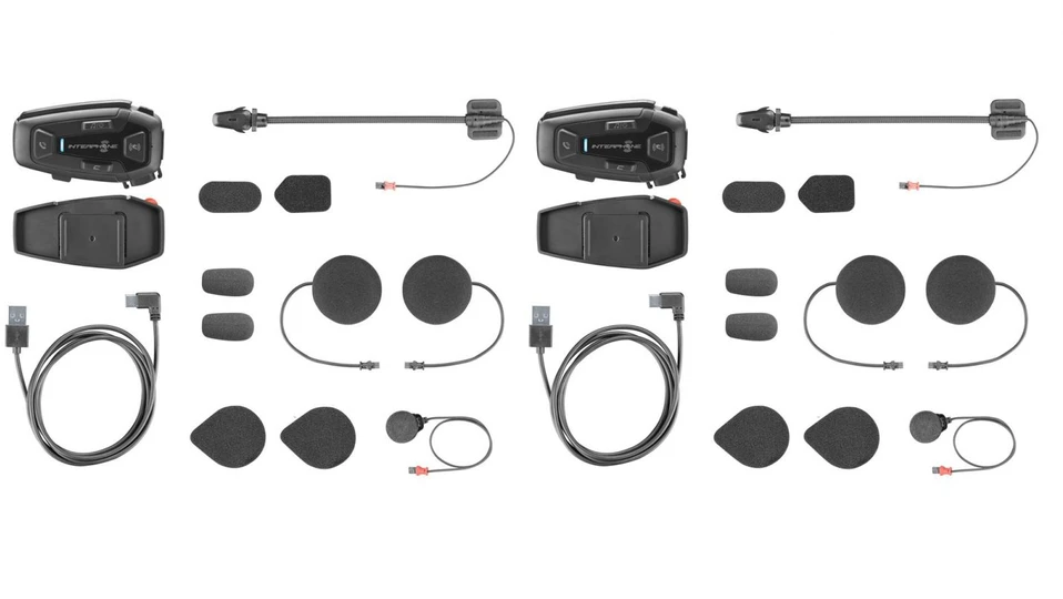 Interphone U-COM 8R Motorbike intercom 1600 m Juodas