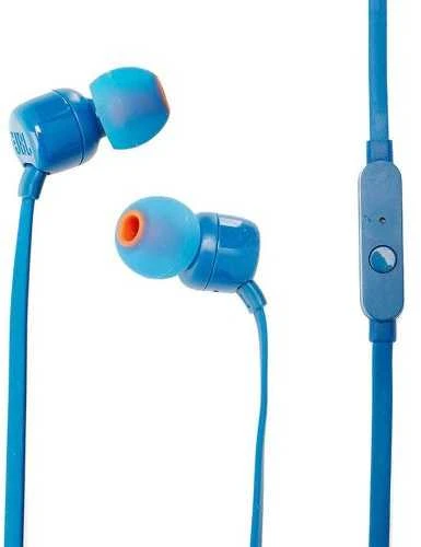 Ausinės JBL TUNE T110 Pure Bass Sound mėlynos