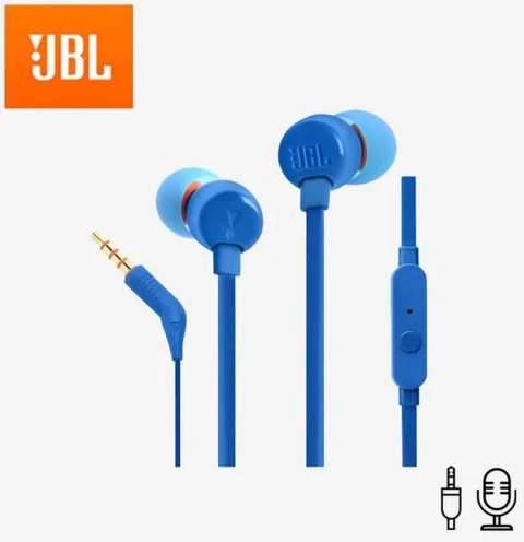 Ausinės JBL TUNE T110 Pure Bass Sound mėlynos