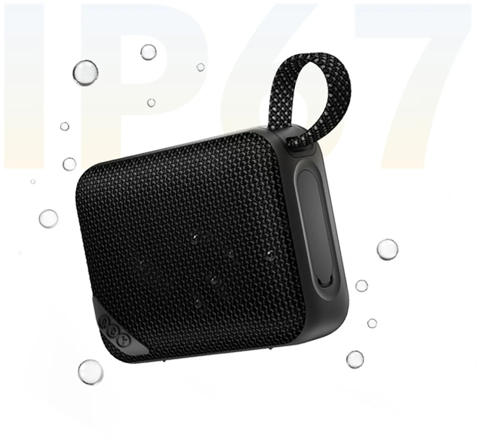 Ausinės QCY SP2 IP67 „Bluetooth“ garsiakalbis su RGB foniniu apšvietimu ir stereo režimu - Juodas