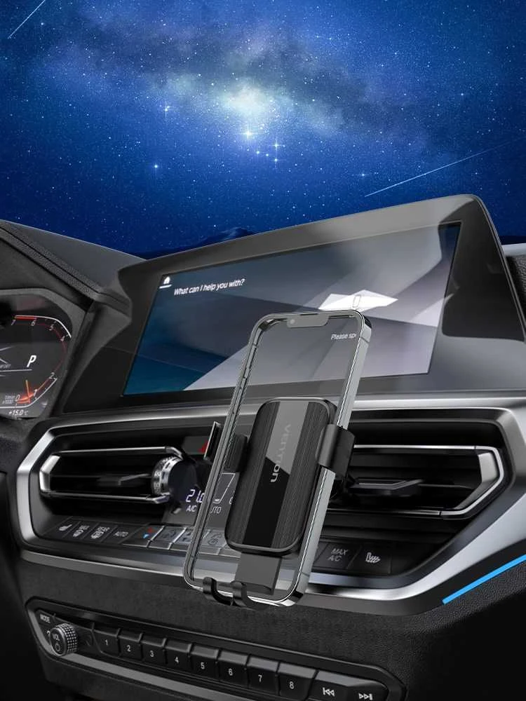 Vention Automatinis automobilio telefono laikiklis KCTB0 su juodu spaustuku