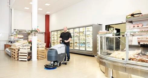 Grindų plovimo mašina NILFISK SCRUBBER SC401 43 B