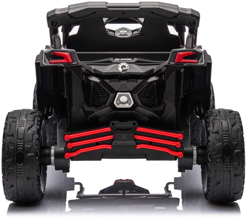 Akumuliatorinis keturratis vaikams Jokomisiada Buggy 4x4, 800W, PA0299 CZ | spalva: raudona/juoda aprašymas - Prekės nuotrauka
