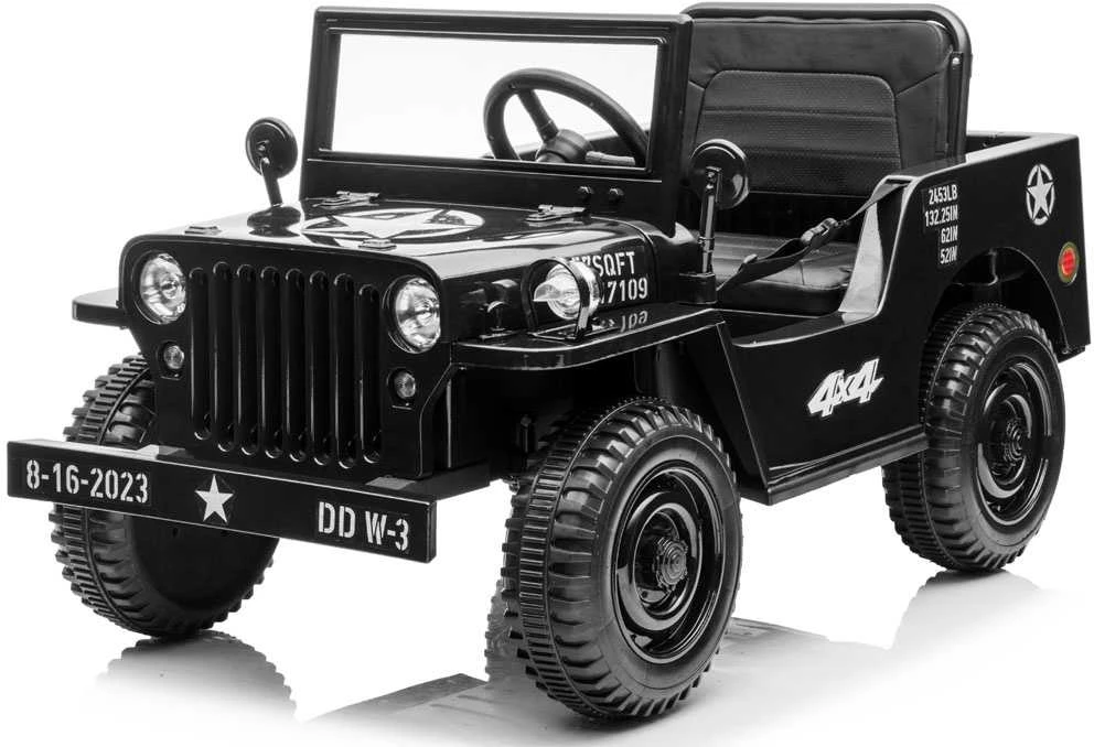 Jokomisiada Automobilis maitinamas Military Willys baterija + PA0263 nuotolinio valdymo pulteliu