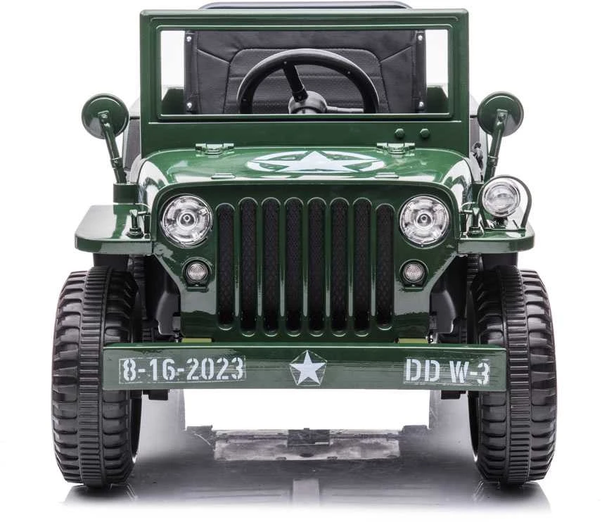 Jokomisiada Automobilis maitinamas Military Willys baterija + PA0263 nuotolinio valdymo pulteliu