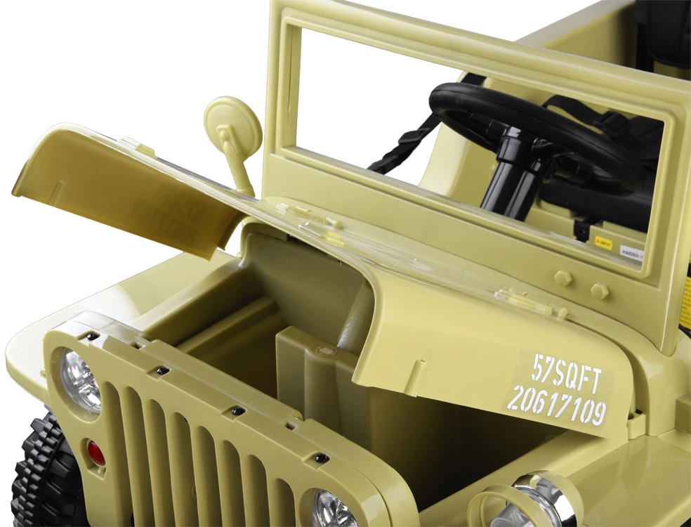 Akumuliatorinė transporto priemonė vaikams Jokomisiada Willy 4x4 + nuotolinio valdymo pultas | spalva: smėlio