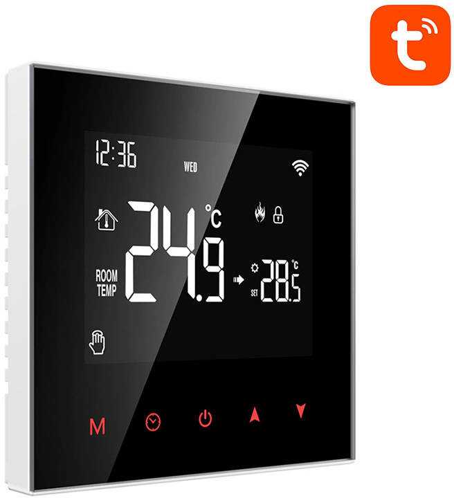 Išmanusis katilo šildymo termostatas Avatto WT100 3A WiFi Tuya